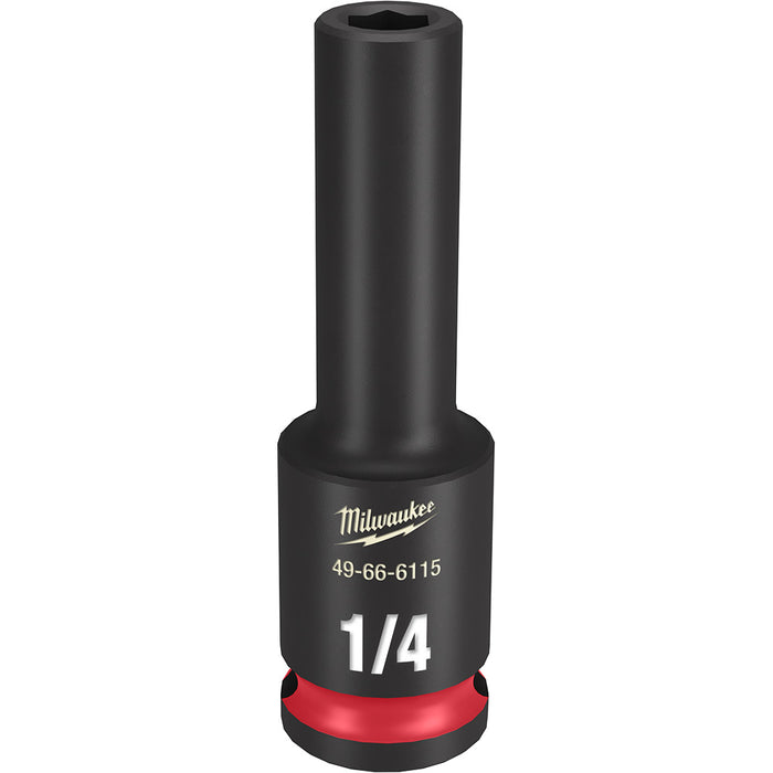 MILWAUKEE SHOCKWAVE Impact Duty 3/8" Drive 1/4" Dado de 6 puntos de profundidad