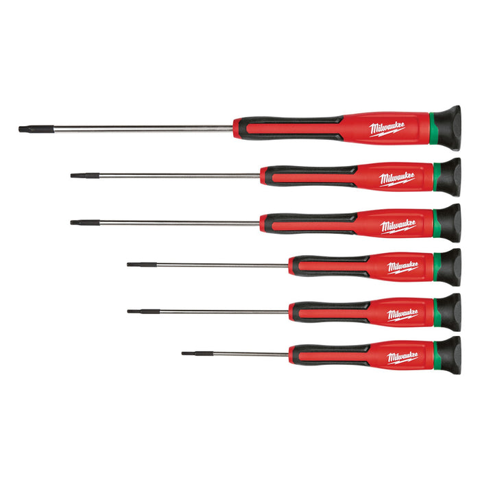 MILWAUKEE 6 PC. TORX® Precision Screwdriver Set w/ Case