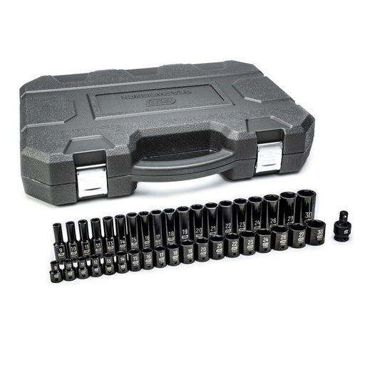 GEARWRENCH 39 PC. 1/2" Drive 6 Point Standard & Deep Impact Metric Socket Set