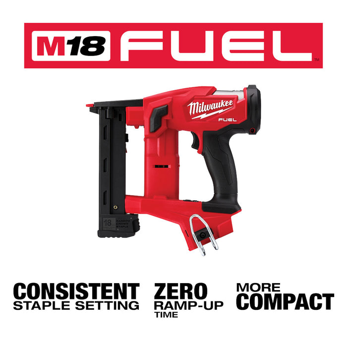MILWAUKEE M18 FUEL™ 18 Gauge 1/4" Narrow Crown Stapler (Tool Only)