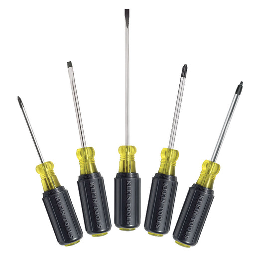 KLEIN TOOLS 5 PC. Slotted, Phillips & Square Screwdriver Set