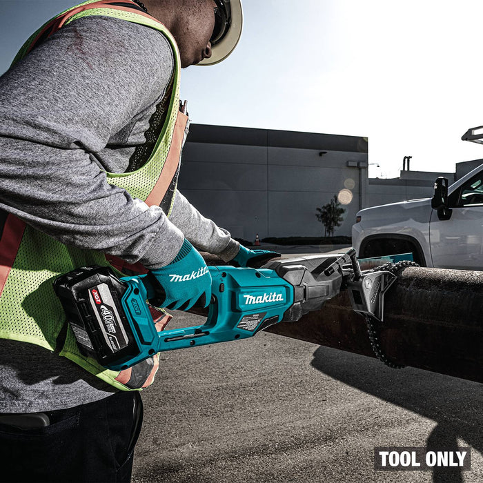 Makita GRJ03Z 40V max XGT® Brushless Cordless Recipro Pipe Saw w/ Chain Vise, Tool Only