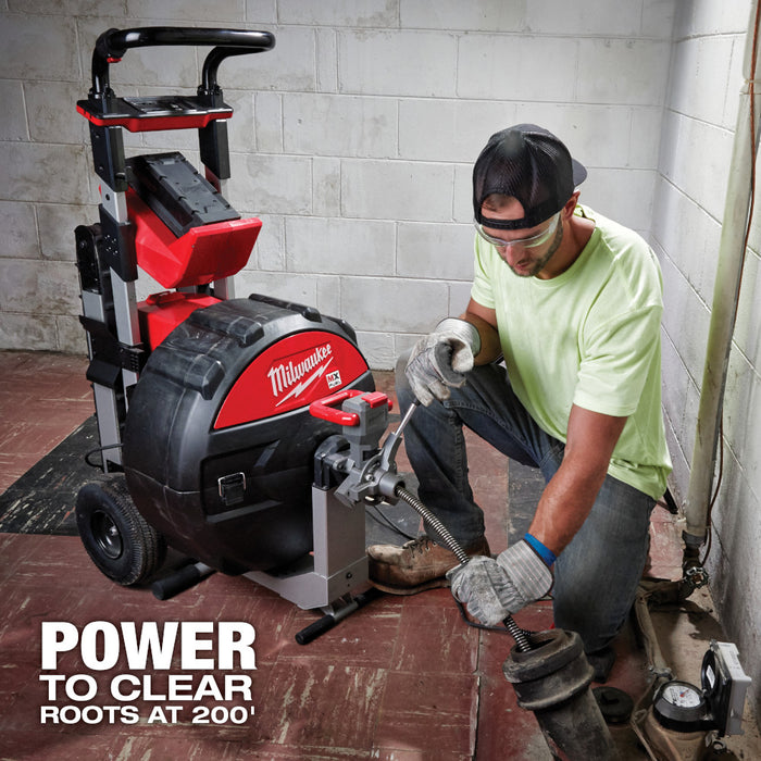 Kit de máquina de tambor para alcantarillado MILWAUKEE MX FUEL™ con POWERTREDZ™