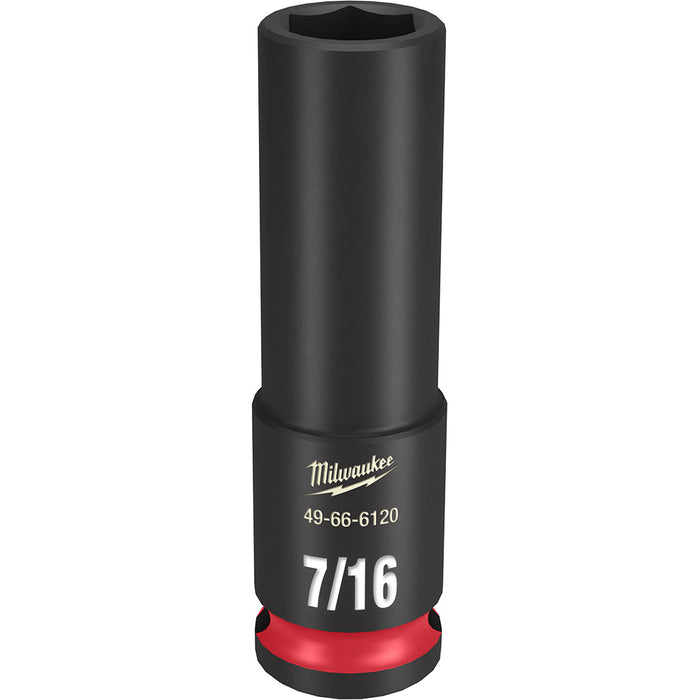 MILWAUKEE SHOCKWAVE Impact Duty 3/8" Drive 7/16" Dado de 6 puntos de profundidad