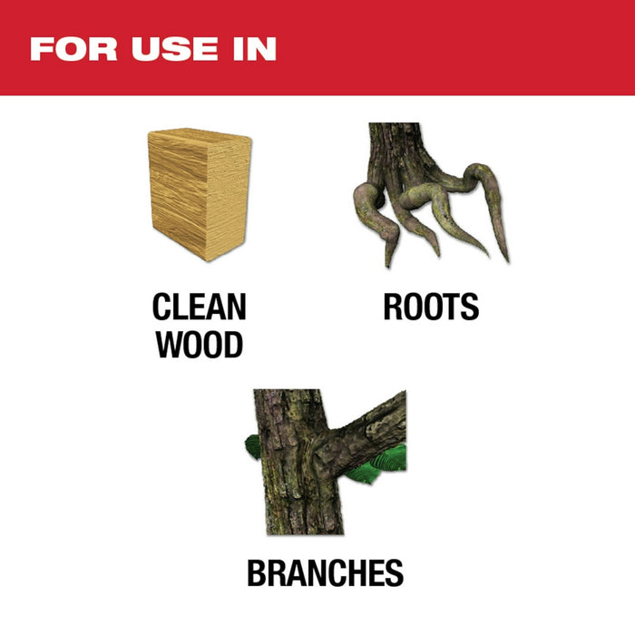MILWAUKEE 3 TPI AX™ Pruning Clean Wood SAWZALL® Blade w/ Carbide Teeth (3 PACK)