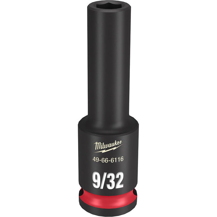 MILWAUKEE SHOCKWAVE Impact Duty 3/8" Drive 9/32" Dado de 6 puntos de profundidad