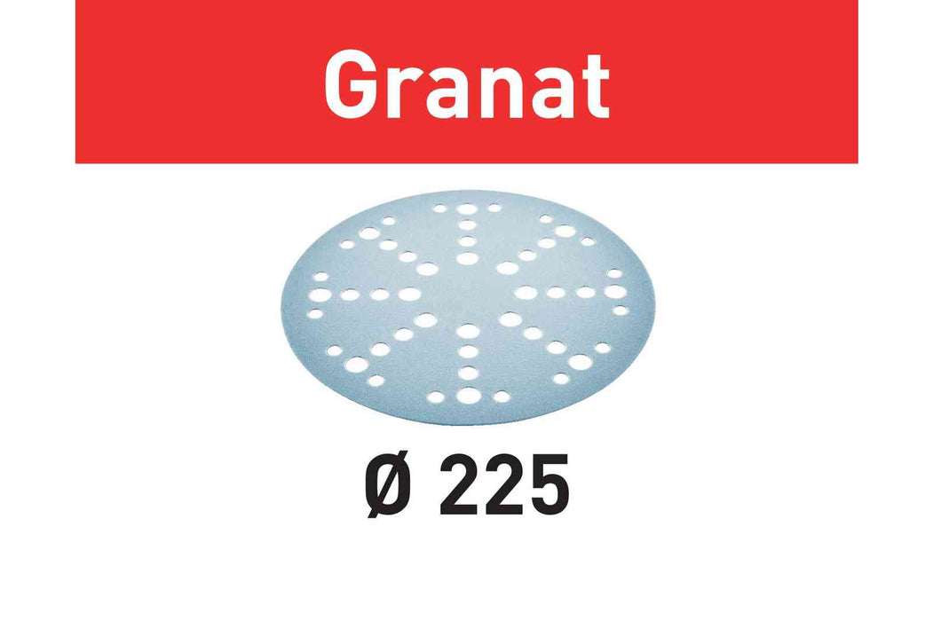FESTOOL Abrasive Sheet Granat STF D225/48 (25 PACK)