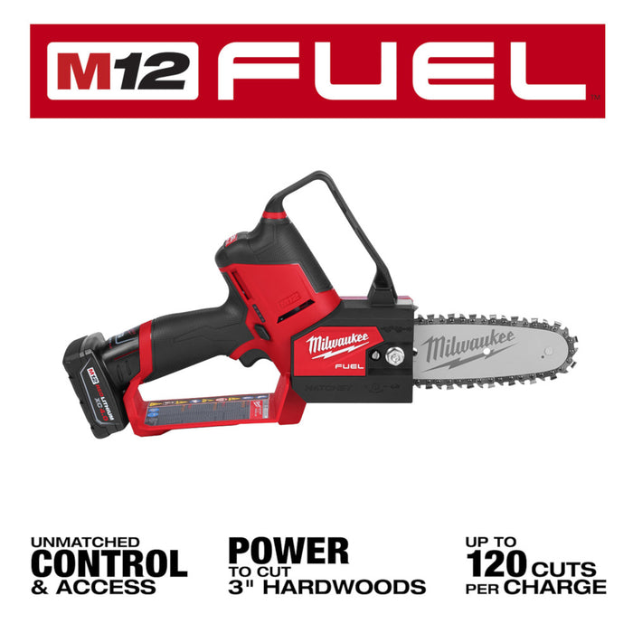 Kit de sierra de podar MILWAUKEE M12 FUEL™ HATCHET™ de 6"