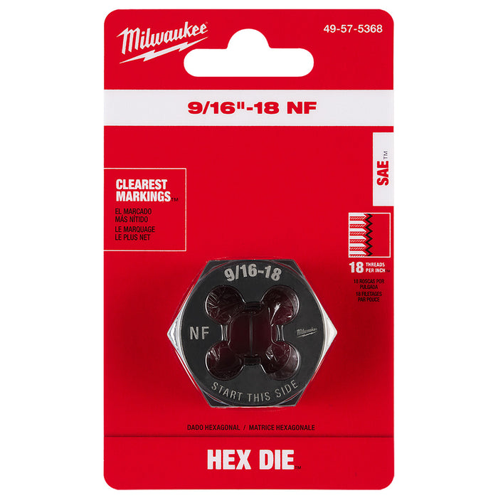 Troquel de roscado hexagonal MILWAUKEE de 1-7/16"
