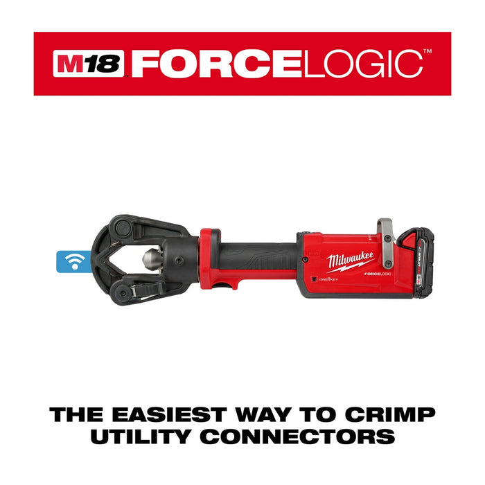 MILWAUKEE M18™ FORCE LOGIC™ 11T Dieless Latched Linear Utility Crimper Kit