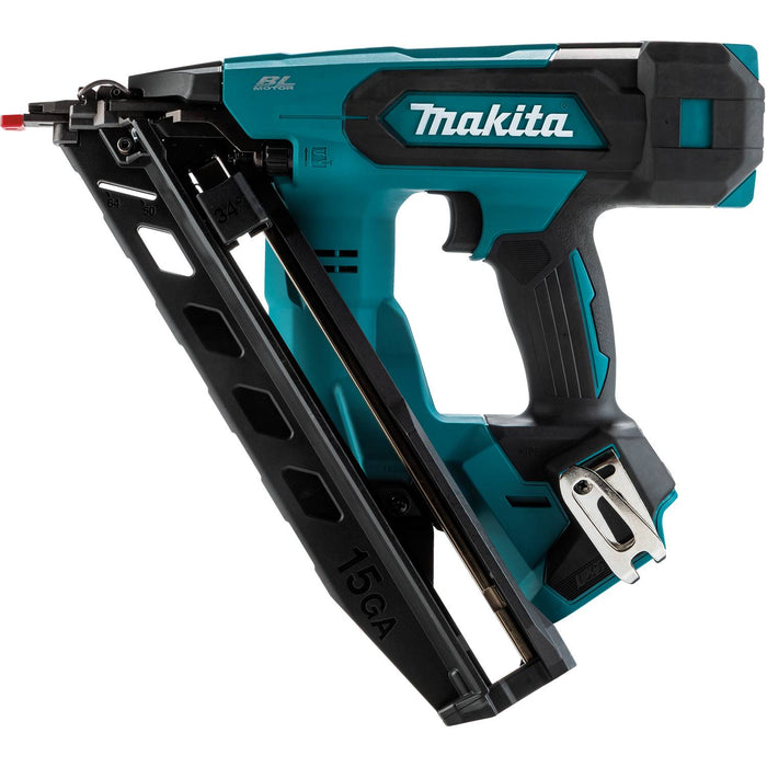 Makita XNB08Z 18V LXT® Lithium-Ion Brushless Cordless 2-1/2” Angled Finish Nailer, 15 Ga., Tool Only