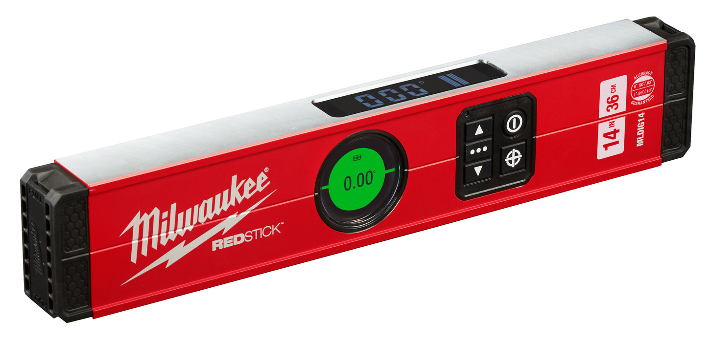 MILWAUKEE 14" REDSTICK™ Digital Level w/ PIN-POINT™ Measurement Technology