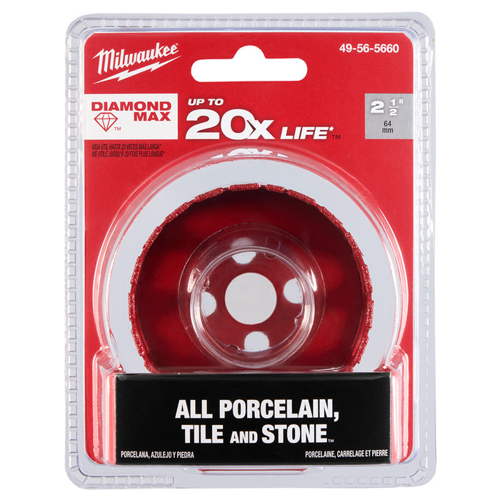 Milwaukee Tools 2-1/2" Diamond Max™ Hole Saw 49-56-5660