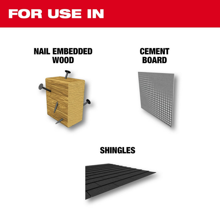 MILWAUKEE 9" 5 TPI AX™ Nail Embedded Wood SAWZALL® Blade w/ Carbide Teeth