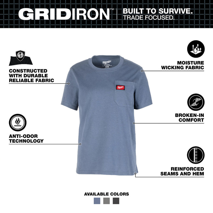 MILWAUKEE Women's GRIDIRON™ Short Sleeve Pocket T-Shirt