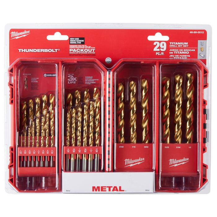 MILWAUKEE 29 PC. THUNDERBOLT® Titanium Drill Bit Set