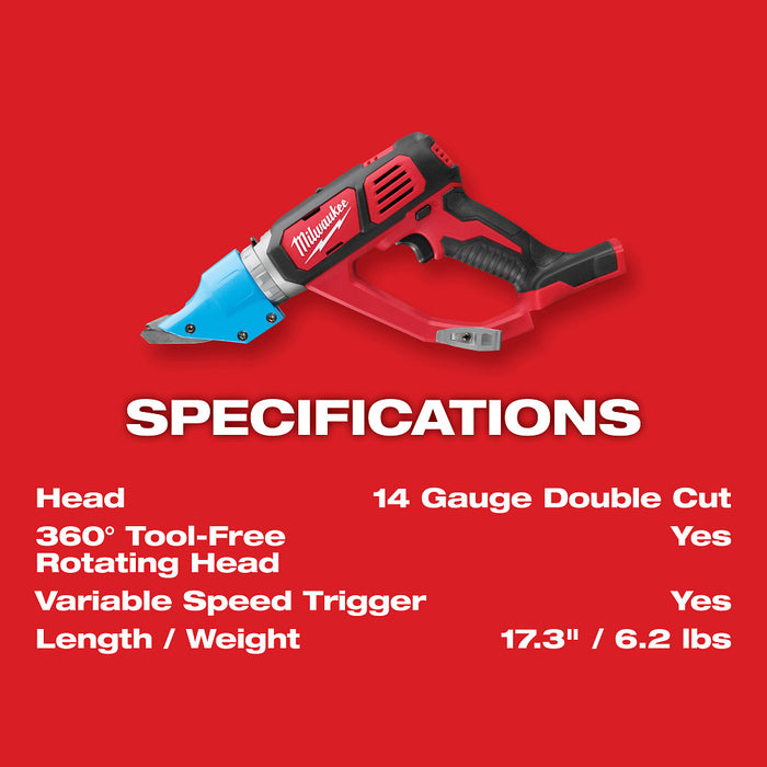 M18™ Cordless 14 Gauge Double Cut Shear 2636-20