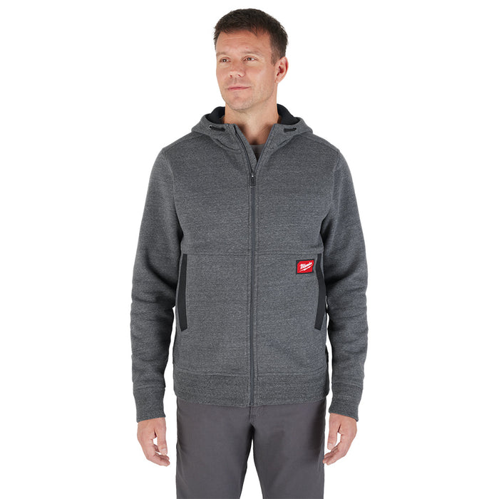 GRIDIRON Full-Zip Hoodie Gray 3X
