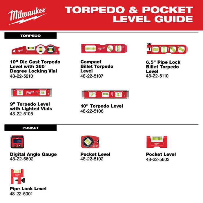MILWAUKEE 10" Torpedo Level