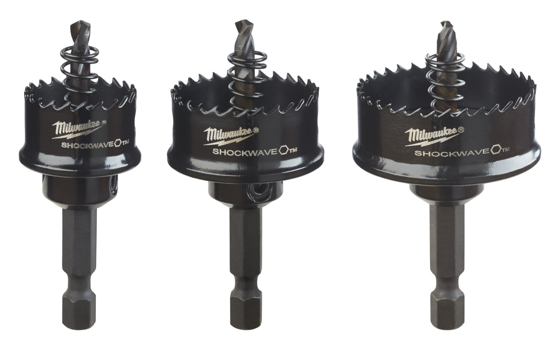 Milwaukee Tools Shockwave Impct Holesaw 3 pc. Se 49-22-4800