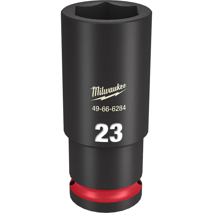 MILWAUKEE SHOCKWAVE Impact Duty 1/2" Drive 23MM Profundidad 6 puntos Dado