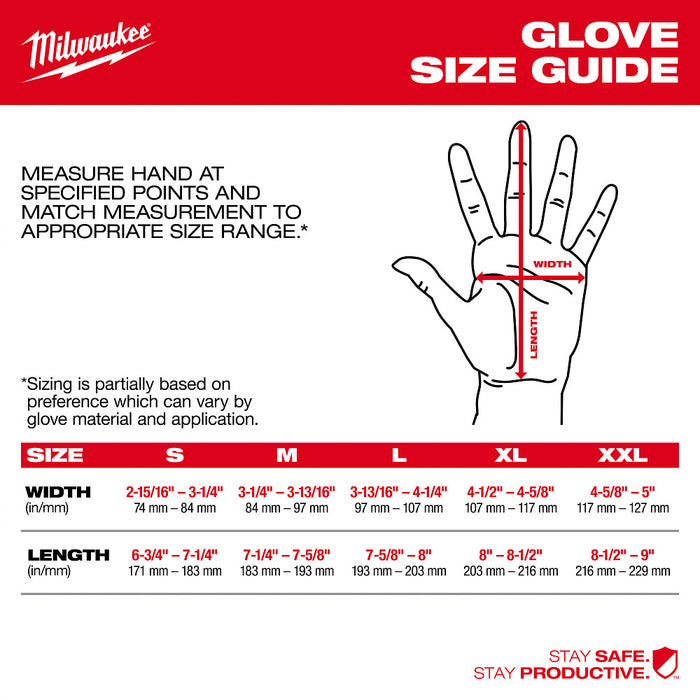 MILWAUKEE Anti-Vibration Cut Level 4 High Dexterity Nitrile Dipped Gloves
