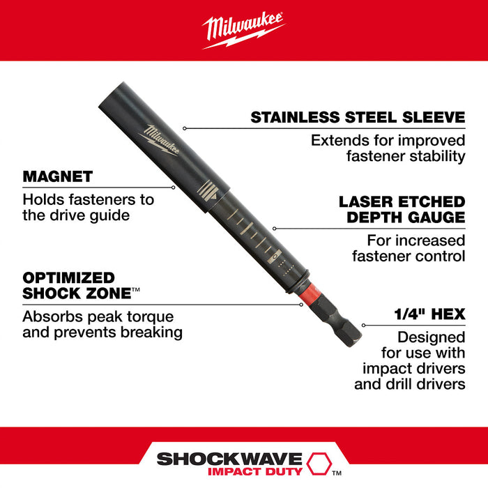 Milwaukee Tools SHOCKWAVE 6" IMPACT DRIVE GUIDE 48-32-4517