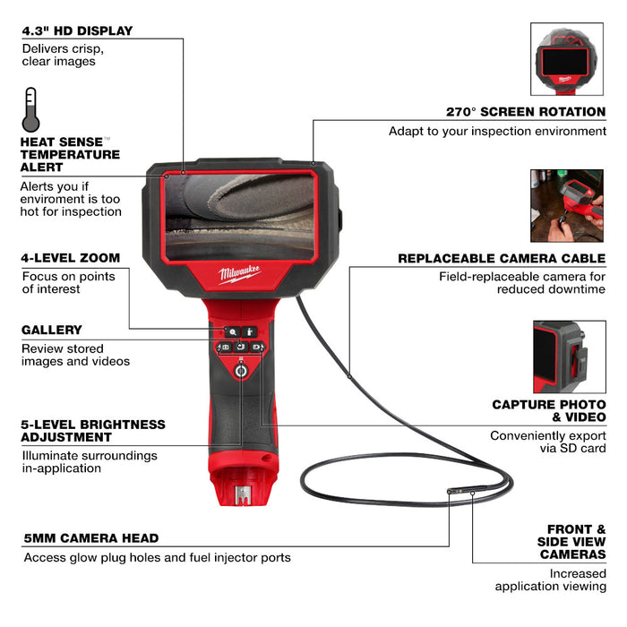 MILWAUKEE M12™ Auto Technician Borescope (Tool Only)