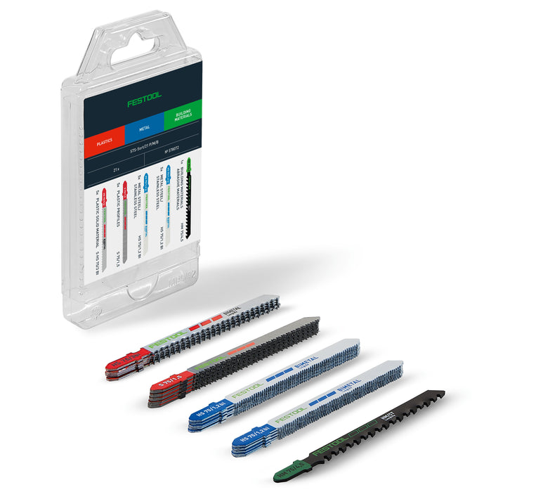 FESTOOL Jigsaw blade set STS-Sort/21 P/M/B