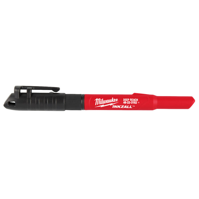 Milwaukee INKZALL 2 IN 1 Deep Reach Ultra Fine Point Black Jobsite Marker