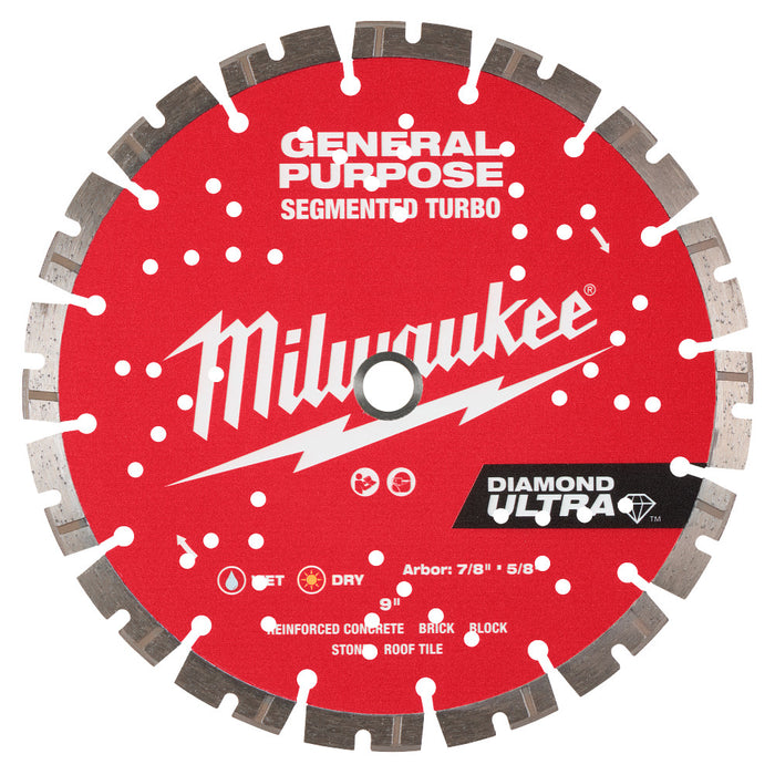 MILWAUKEE DIAMOND ULTRA™ Segmented Turbo General Purpose Blades Q4