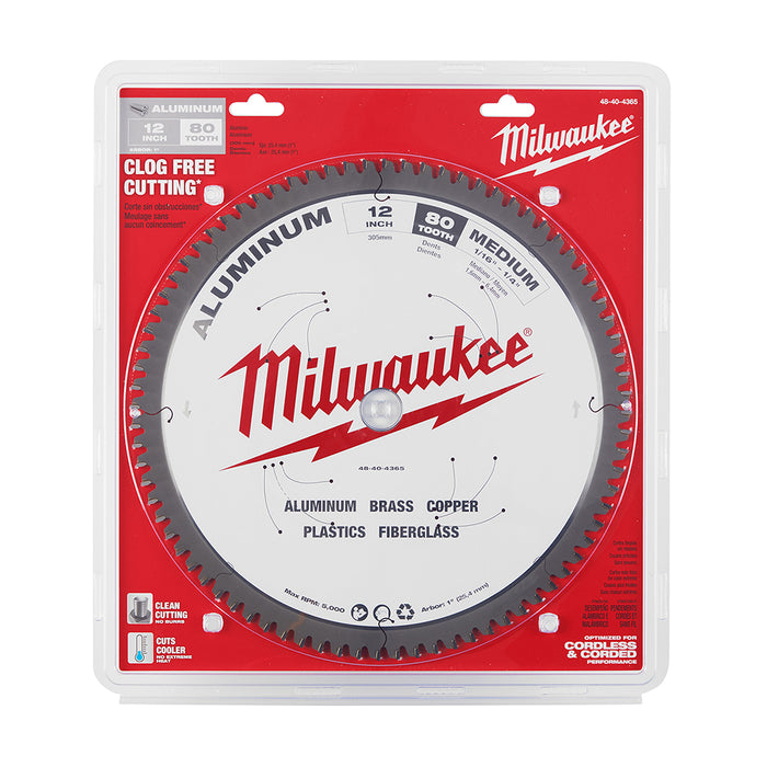 MILWAUKEE 12" 80T Circular Saw Metal Cutting Blade