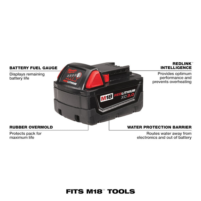 MILWAUKEE M18 REDLITHIUM XC3.0 Battery