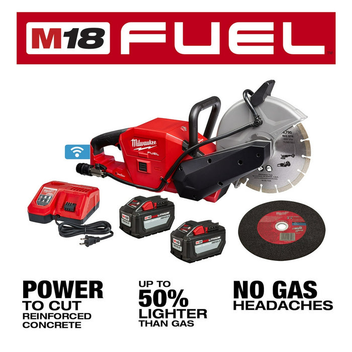 MILWAUKEE M18 FUEL 9" Cut-Off Saw w/ ONE-KEY Kit
