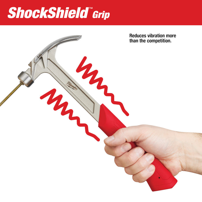 MILWAUKEE 16 oz. Smooth Face Hybrid Claw Hammer