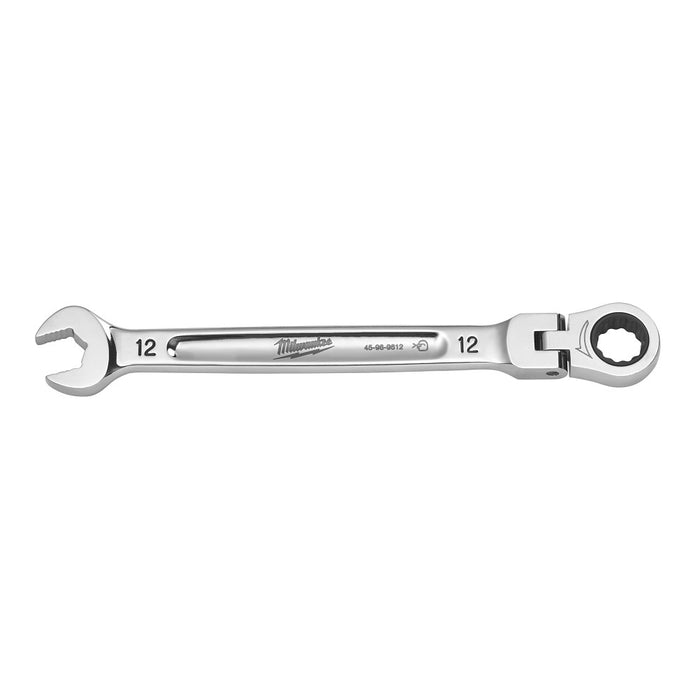 MILWAUKEE Flex Head Ratcheting Combination Wrench - Metric