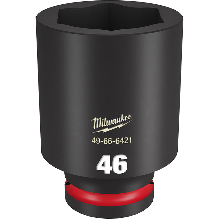 MILWAUKEE SHOCKWAVE Impact Duty Dado de 6 puntos con accionamiento de 3/4" y 46 mm de profundidad