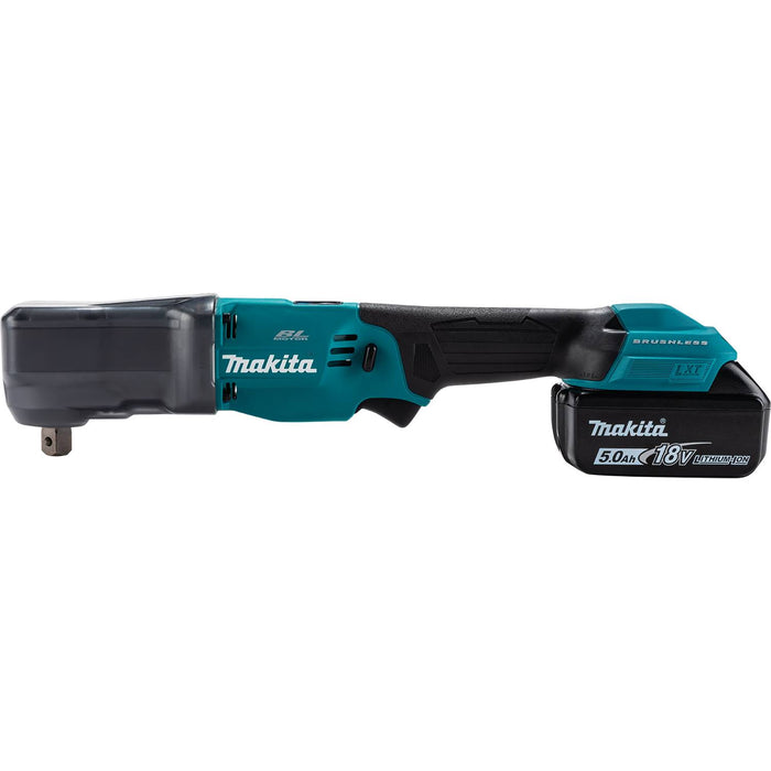 Makita XLT05Z 18V LXT® Lithium-Ion Brushless Cordless High Torque 1/2" Sq. Drive Angle Impact Wrench w/ Detent Pin, Tool Only