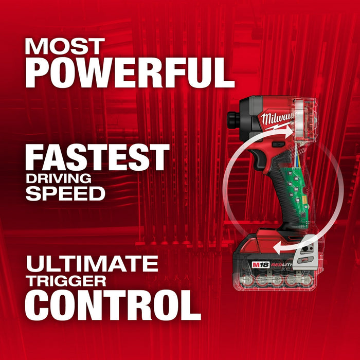 MILWAUKEE M18 FUEL™ Kit de destornillador de impacto hexagonal de 1/4"