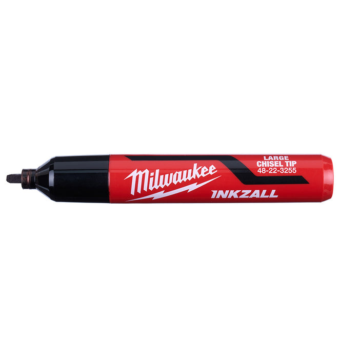 Milwaukee Tools 3 Pc. Chisel Tip Black Marker L 48-22-3250