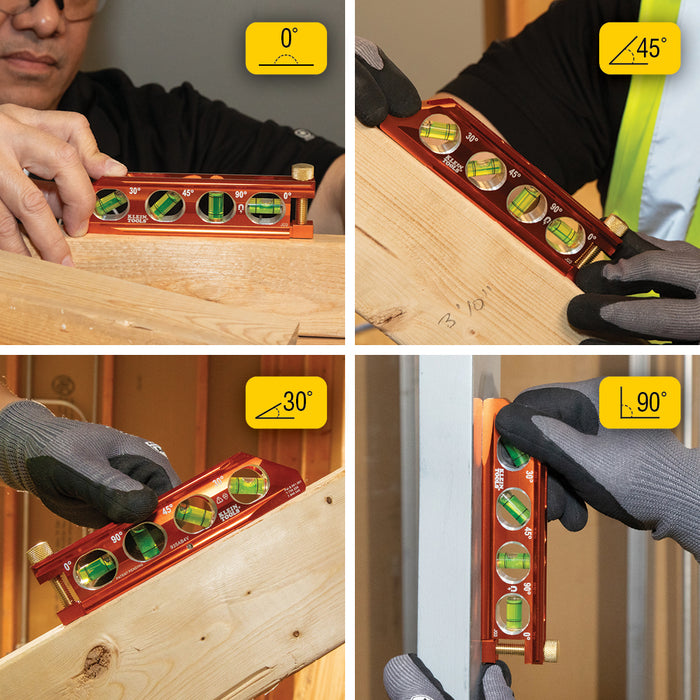 KLEIN TOOLS ACCU-BEND™ 4 Vial Level