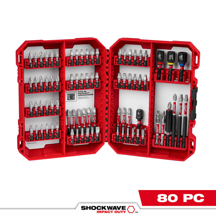 MILWAUKEE 80 PC. SHOCKWAVE IMPACT DUTY™ Driver Bit Set Q4
