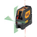 KLEIN TOOLS Rechargeable Self-Leveling Green Cross-Line Level & Red Plumb Spot Laser Level