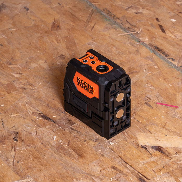KLEIN TOOLS Rechargeable Self-Leveling Green Cross-Line Level & Red Plumb Spot Laser Level