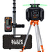 KLEIN TOOLS Self-Leveling Green Rotary Laser Level w/ Plumb Spot & Tripod