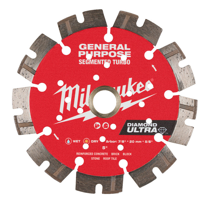 MILWAUKEE DIAMOND ULTRA™ Segmented Turbo General Purpose Blades Q4