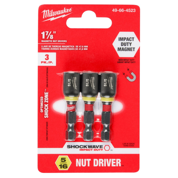 MILWAUKEE SHOCKWAVE IMPACT DUTY™ 1-7/8" Magnetic Nut Drivers