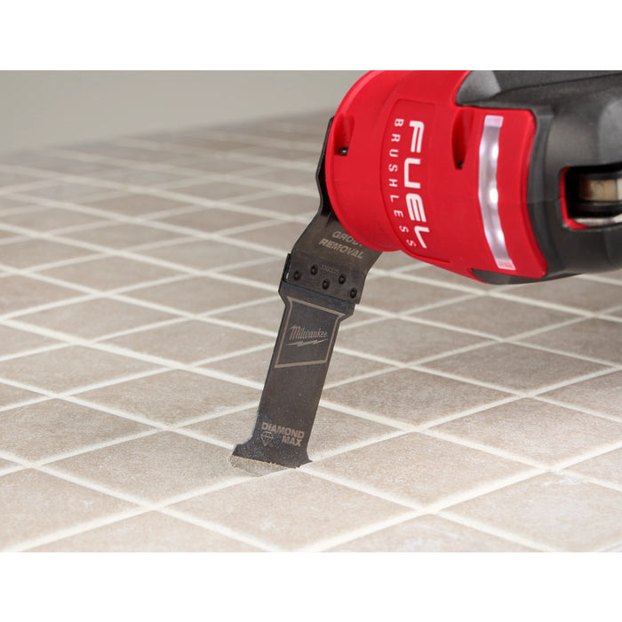 MILWAUKEE OPEN-LOK™ DIAMOND MAX™ Diamond Grit Grout Removal Multi-Tool Plunge Blade