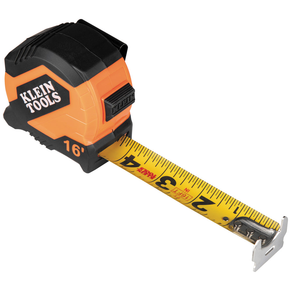 KLEIN TOOLS 16' Compact Double-Hook Tape Measure