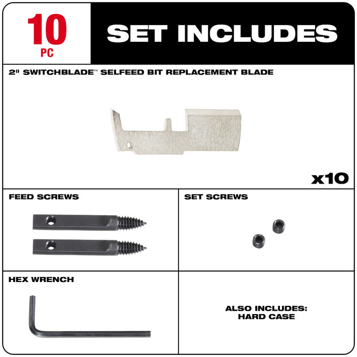 Milwaukee Tools 2in. 10 Blade Replacement kit 48-25-5335